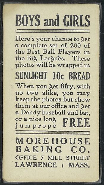 1916 M101-5 Morehouse Baking